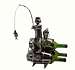 Fisherman on 3 Barrels Wine Bottle Holder