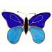 Dark & Light Blue Butterfly Sun Catcher