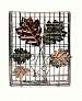 Copper Decorative Leaf Large Seed Cake Cage