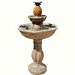 Haddonfield Pineapple 2-Tier Solar Fountain