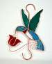 Hummingbird wRed Flower Hook
