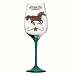 Handpainted Wine Glass, Cowboy Up