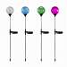 Crackled Glass Orb Solar Stake Assortment