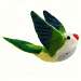 Monk Parakeet Woolie Ornament