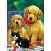Golden Puppies Garden Flag
