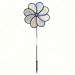 Silver Sparkle 8 Petal Flower Spinner