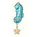 Twinkle Seahorse Blue Ornament