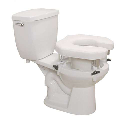 Open Padded Raised Toilet Seat