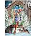 Winter Nativity Garden Flag