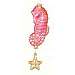 Twinkle Seahorse Pink Ornament