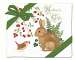 Winter Bunny Flour Sack Towel set of 2