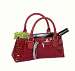 Wine Clutch - Red Croc