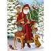 Woodland Santa Garden Flag