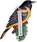 Thermometer Small Bird Baltimore Oriole
