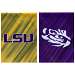 LSU Grdn Flag Double Sided, Suede