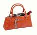 Wine Clutch - Orange Serpentes