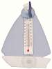 Blue & White Sailboat Small Window Thermometer