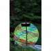 Hanging Solar Gazing Ball Red Green and Blue