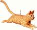 Leaping Orange Tabby Cat Birdhouse