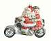 Motorcycle Santa Ornament