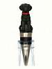 Bottle Stopper Black Dog Hand Painted