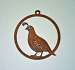 Quail Window Ornament