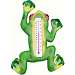 Climbing Green Frog Large Window Thermometer