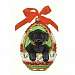 Playful Puppy Black Lab Ornament