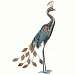 Patina Peacock Decor 40 inch