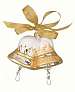 Merry Bells Gold Ornament
