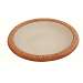 White Gloss Bird Bowl wOrange Mat Rim