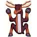Climbing Moose Small Window Thermometer