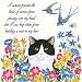 Cat & Swallows Flour Sack Towel set of 2