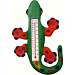 Climbing Green & Orange Gecko Small Window Thermometer