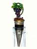 Bottle Stopper Grape Vine Hand Painted