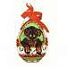 Playful Puppy Chocolate Lab Ornament
