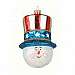 Patriotic Snowman Ornament