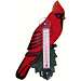 Cardinal on Branch Large Window Thermometer