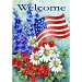 Patriotic Welcome Garden Flag