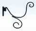 Dbl Curved Wall Mount Hanger