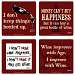 Set of 4 Wine Coasters-3.5 inches Square Boxed Coasters