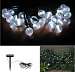 Solar Crystal Balls Light Strings 30 ct with White LED's and NiMh Battery