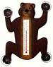 Climbing Black Bear Small Window Thermometer