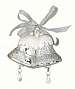 Merry Bells Silver Ornament