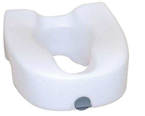 Raised Toilet Seat with Lock
