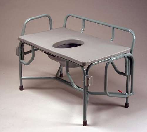 Heavy Duty Extra Extra Wide Drop Arm Commode