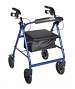 Aluminum Rollator with Fold Up and Removable Back Support