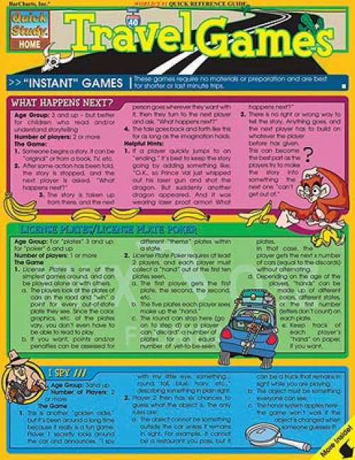 Quick Study Guides: Travel Games