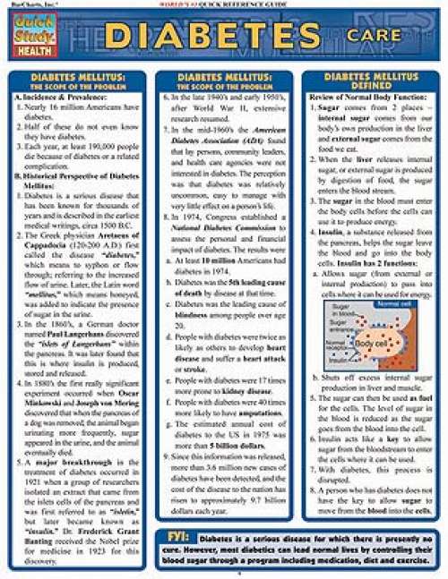 Quick Study Guides: Diabetes Care