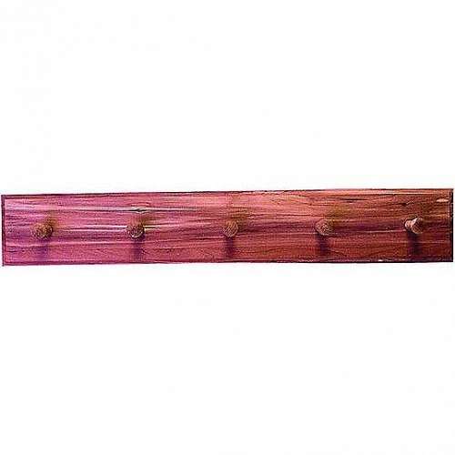 Five Peg Cedar Coat Rack